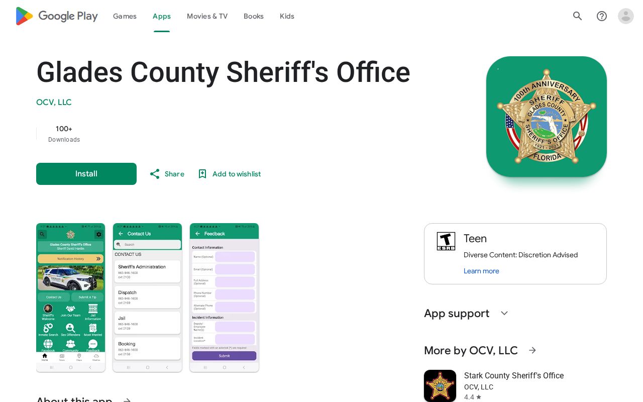 Glades County sheriff Android app and 72-hour release search limits